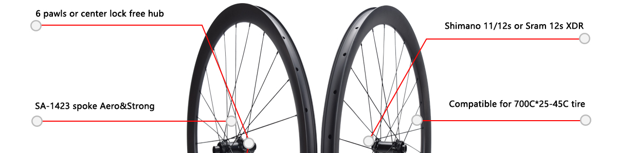 700C road carbon wheels disc brake cycling wheels UCI appoved