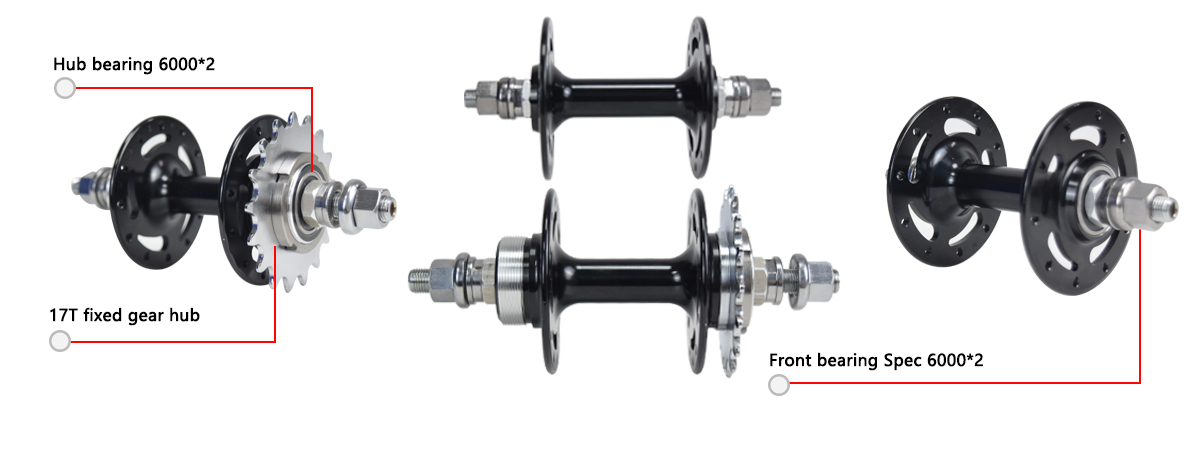 SA-T01 17T fixed gear hub
