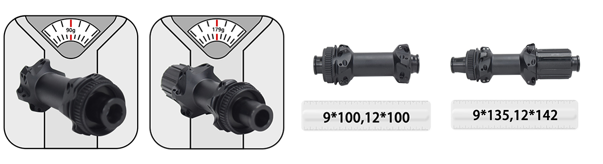 Raod bike disc brake hub center lock hub 12*100mm rear 12*142mm